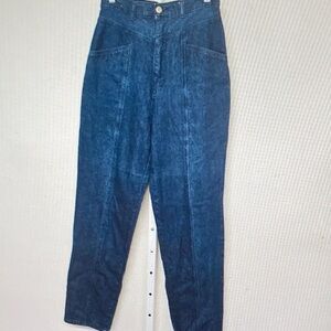 Men's Dark Blue Denim Chinos - Classic Tapered Fit